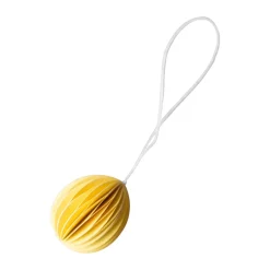 Décorations De Pâques<DBKD Pendentif de Pâques Ovoid papier small 4 cm, Jaune