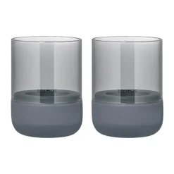 Photophores<Blomus Photophore Calma Ø7 cm 2-pack, Steel grey-smoke