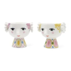 Photophores<Bjørn Wiinblad Photophore Eva Ø6,5 cm lot de 2, Lavande Jaune