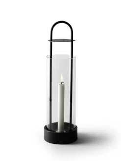 Photophores<Design House Stockholm Photophore hurricane Lotus, noir