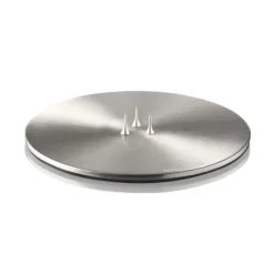 Photophores<Ester & erik Plat à bougie Ø12 cm mat, Argenté