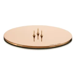 Photophores<Ester & erik Plat à bougie Ø12 cm Brillant, Or rosé