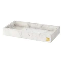 Accessoires Décoratifs|Plateaux Décoratifs<Hilke Collection Plateau avec rebord 30x15 cm, Marbre blanc