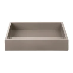 Accessoires Décoratifs|Plateaux Décoratifs<Mojoo Plateau de décoration laqué Lux 19x19x3,5 cm, Warm grey