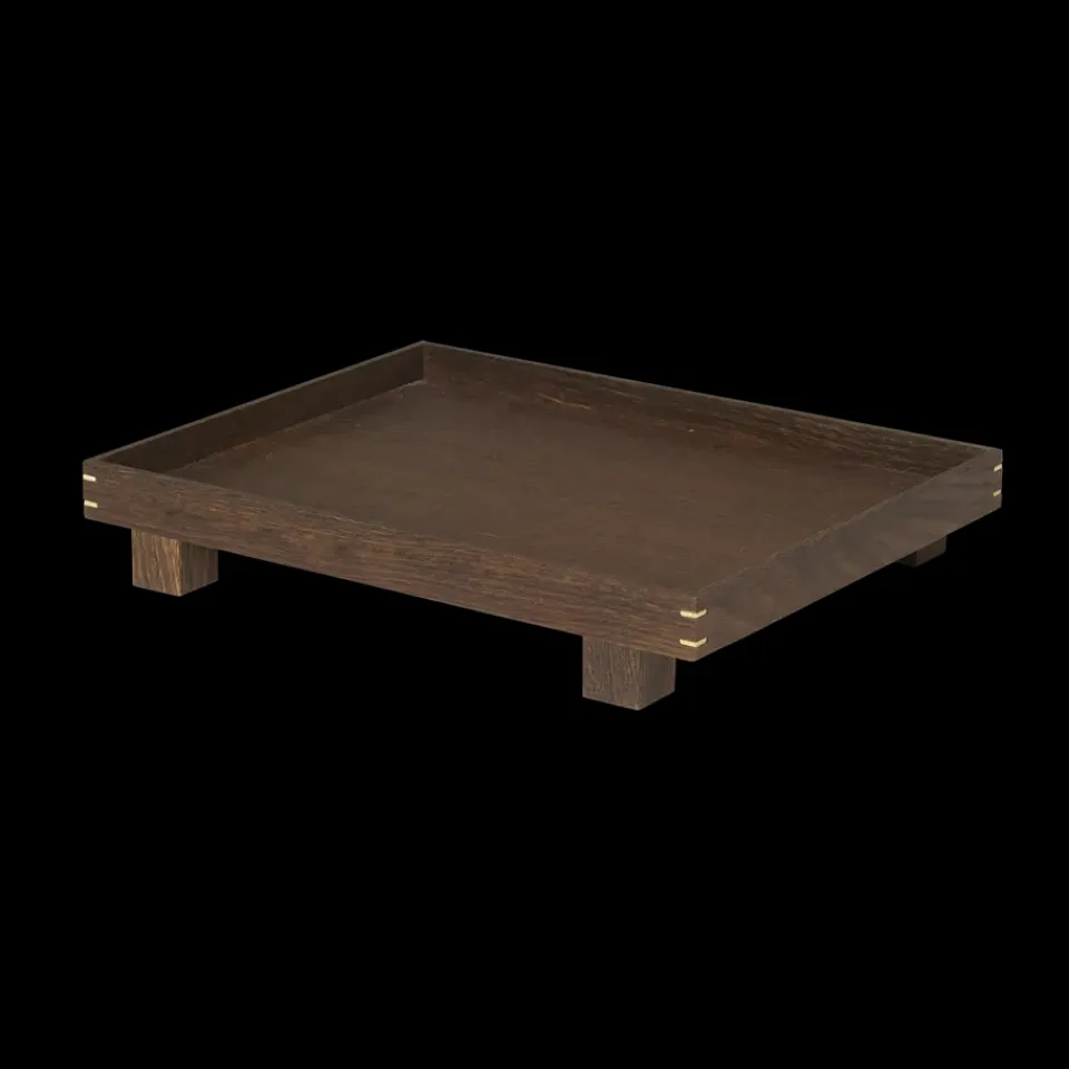 Accessoires Décoratifs|Plateaux Décoratifs<Ferm Living Plateau en bois Bon small, Smoked oak