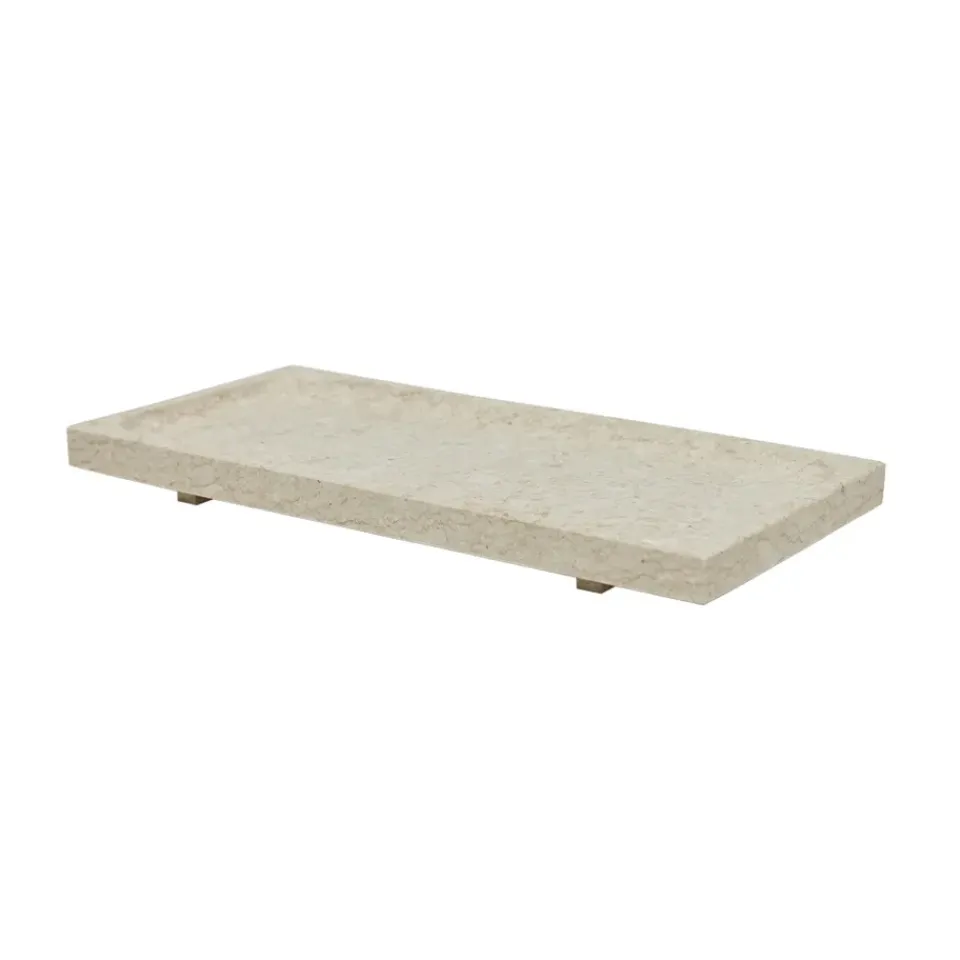Accessoires Décoratifs|Plateaux Décoratifs<OYOY Plateau en marbre Savi 14x30 cm, Beige