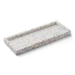 Accessoires Décoratifs|Plateaux Décoratifs<Humdakin Plateau Terrazzo 10x25 cm, White-brown
