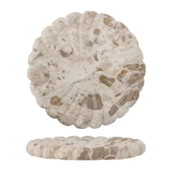 Accessoires Décoratifs|Plateaux Décoratifs<Bloomingville Plateau Marlie en marbre Ø22,5 cm, Naturel