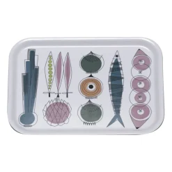 Accessoires Décoratifs|Plateaux Décoratifs<Almedahls Plateau Picknick 20 x 27cm, Rose bleu-multi