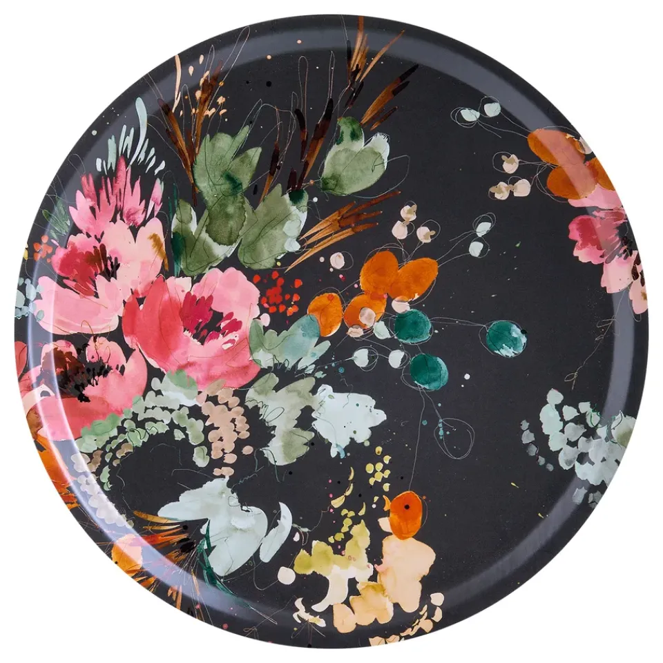 Accessoires Décoratifs|Plateaux Décoratifs<Åry Home Plateau rond Garden Bouquet, Ø 38 cm