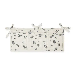 Rangements Pour Les Chambres D'Enfants|Paniers De Rangement<Garbo&Friends Poche de lit matelassée en satin Blueberry, 18x43 cm