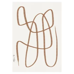 Posters<Paper Collective Poster Different Ways marron, 50x70 cm