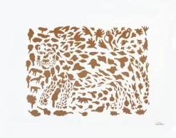 Posters<Iittala Poster Oiva Toikka Cheetah marron, 50x70 cm