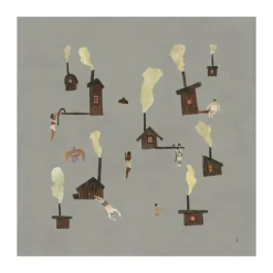 Posters<Fine Little Day Poster Sauna, 50x50 cm