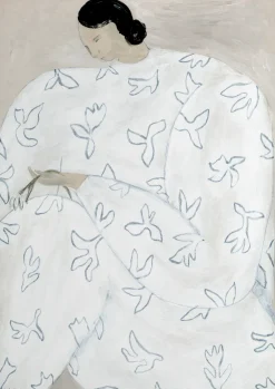 Posters<Fine Little Day Poster White Flower 50x70 cm, Nude