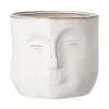 Cache-Pots<Bloomingville Pot avec visage 16,5x18 cm, Blanc