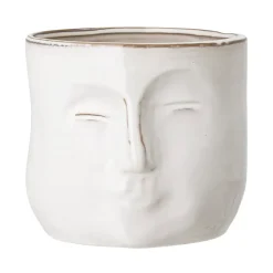 Cache-Pots<Bloomingville Pot avec visage 16,5x18 cm, Blanc