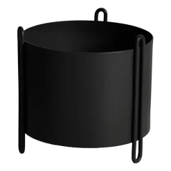 Cache-Pots<Woud Pot de fleur Pidestall small Ø15 cm, Noir