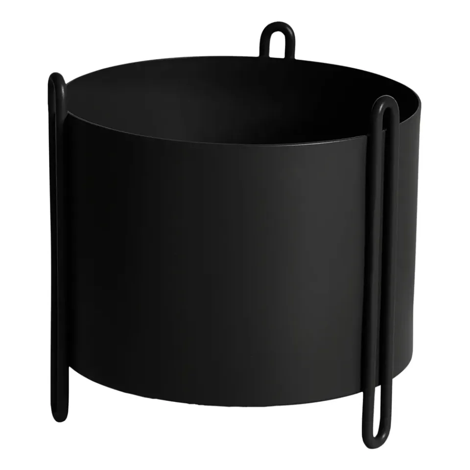 Cache-Pots<Woud Pot de fleur Pidestall small Ø15 cm, Noir