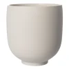 Cache-Pots<ERNST Pot sur pied blanc naturel, H21 cm Ø20 cm