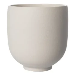 Cache-Pots<ERNST Pot sur pied blanc naturel, H21 cm Ø20 cm
