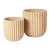 Cache-Pots<Broste Copenhagen Pot Fiber Lot de 2, Antique beige