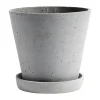 Cache-Pots<HAY Pot Flowerpot with saucer L Ø17.5 cm, Gris