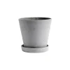 Cache-Pots<HAY Pot Flowerpot with saucer XL Ø21.5 cm, Gris