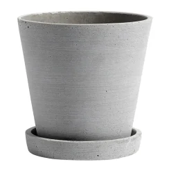 Cache-Pots<HAY Pot Flowerpot with saucer M 14 cm, Gris