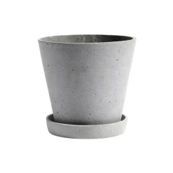 Cache-Pots<HAY Pot Flowerpot with saucer XXL Ø26 cm, Gris
