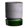 Cache-Pots<Bergs Potter Pot Hoff, Ø16 cm, Raw Grey-Emerald Green