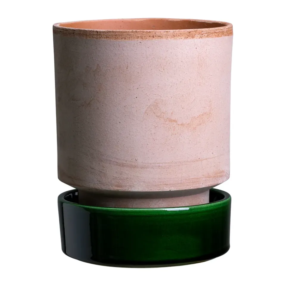 Cache-Pots<Bergs Potter Pot Hoff, Ø16 cm, Raw Rosa-Emerald Green