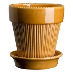 Cache-Pots<Bergs Potter Pot émaillé Simona Ø18 cm, Yellow