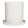 Cache-Pots<OYOY Pot Nami avec soucoupe Ø27 cm large, Blanc