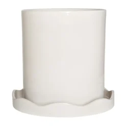 Cache-Pots<OYOY Pot Nami avec soucoupe Ø27 cm large, Blanc