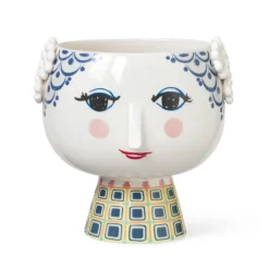 Cache-Pots<Bjørn Wiinblad Pot sur pied Eva Ø21 cm, Bleu