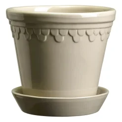 Cache-Pots<Bergs Potter Pot vitré Københavner Ø12 cm, Sand Stone