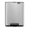Poubelles À Pédale<Brabantia Poubelle à pédale Bo 7 L, Matt Steel Fingerprint Proof
