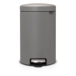 Poubelles À Pédale<Brabantia Poubelle à pédale New Icon 12 litres, Mineral concrete grey