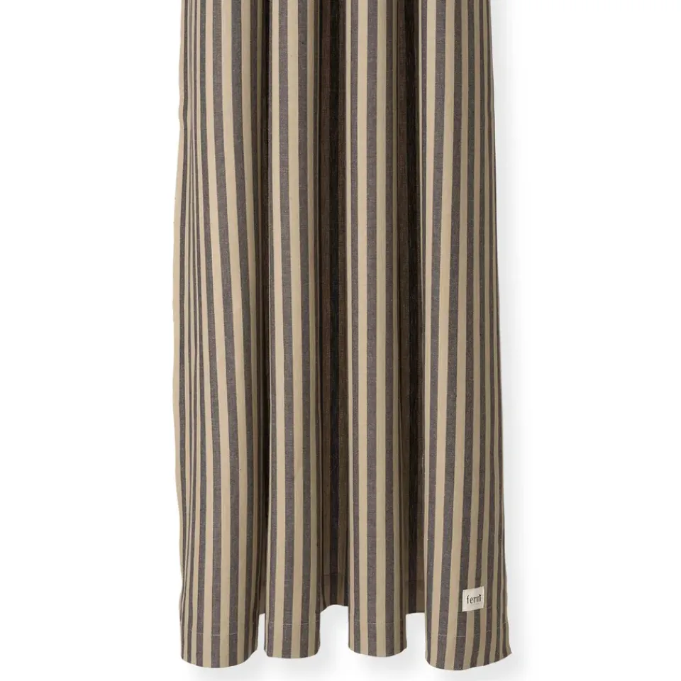 Rideaux De Douche<Ferm Living Rideau de douche Chambray, Sand-black
