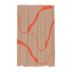 Rideaux De Douche<Mette Ditmer Rideau de douche Nova Arte 150x200 cm, Latte-orange