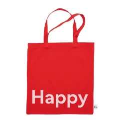 Paniers De Rangement<Design Letters Sac Tote bag , Happy-rouge