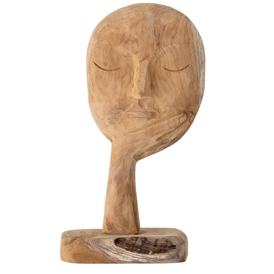 Sculptures & Figurines En Porcelaine<Bloomingville Sculpture en bois 35cm, Nature