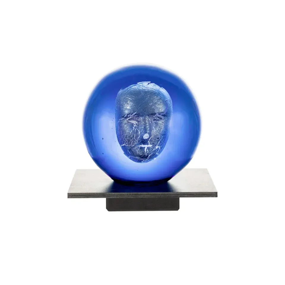 L'Art Du Verre|Sculptures & Figurines En Porcelaine<Kosta Boda Sculpture en verre BV Headman, Bleu