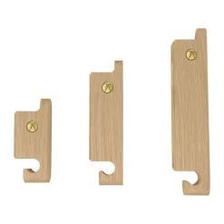 Crochets & Portemanteaux Muraux<Andersen Furniture Set de 3 crochets Multi Hooks, Oak