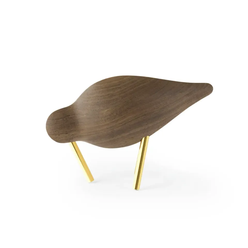 Figurines En Bois<Normann Copenhagen Shorebird noyer-Laiton, Petit