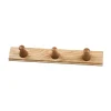 Crochets & Portemanteaux Muraux<FDB Møbler Support Q3 Allé 3 crochets, Oak nature lacquered