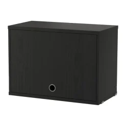 Vitrines & Présentoirs<String Surmeuble , Frêne teinté en noir, 58x30 cm