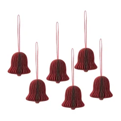 Décorations De Noël<Broste Copenhagen Suspension cloche de Noël Chime, Pompeian red