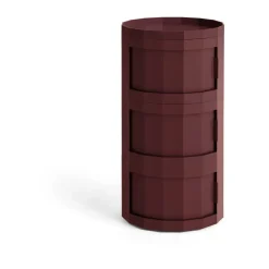 Vitrines & Présentoirs<HAY Table d’appoint Facet Cabinet 30, Burgundy